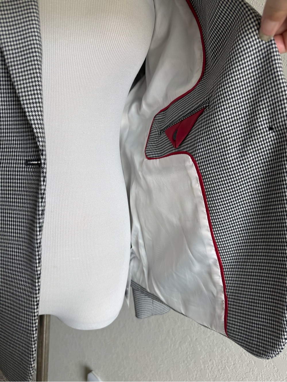 Talbots Square Houndstooth Blazer - Picture 9 of 11